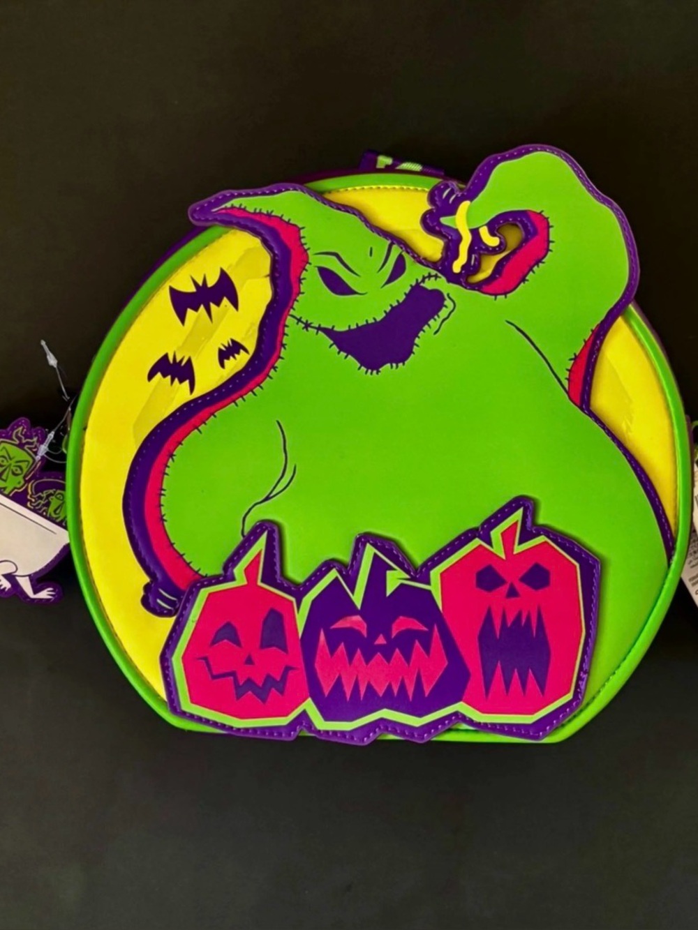 Loungefly Disney Oogie Boogie Convert GLOW Crossbody Bag/Backpack&coinpouchNWT